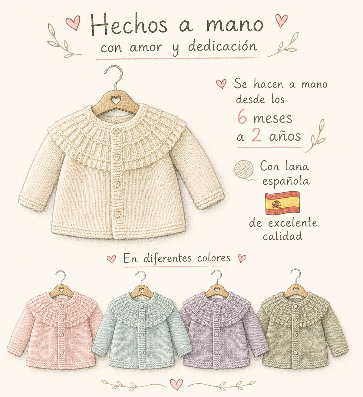 Chalecos hecho a mano